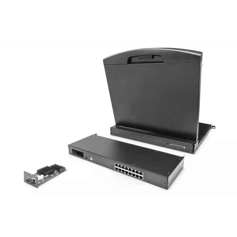 DIGITUS Modulaire Cat5 KVM-switch 16-poorts voor modulaire KVM-console