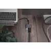 DIGITUS USB-C - mini DP + VGA-adapter, 20 cm 4K/30Hz, Zilver, aluminium behuizing