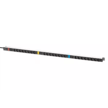 DIGITUS IT BASIC PDU. 3PH. 16A. 24 x C13. 3 x C19 Verticaal. 3m kabel. IEC309 3Ph-16A stekker