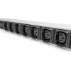 DIGITUS IT BASIC PDU. 3PH. 16A. 24 x C13. 3 x C19 Verticaal. 3m kabel. IEC309 3Ph-16A stekker