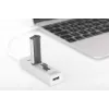 DIGITUS USB 2.0 Type C HUB met kaartlezer 3x USB 2.0. 1x SD, 1x MicroSD aansluiting aluminium behuizing