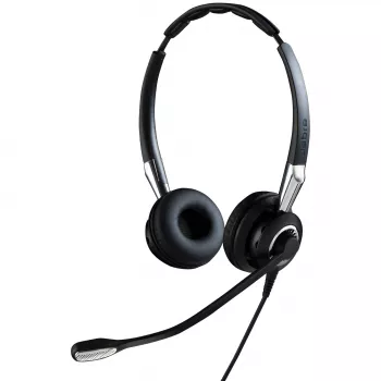 Jabra BIZ 2400 II Duo, Bedraad, Kantoor/Callcenter, 77 g, Headset, Zwart, Zilver
