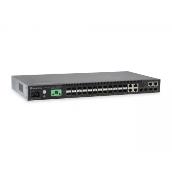 LevelOne KILBY 28-poorts L3 Lite Managed Gigabit Fiber Switch, 4 x 10GbE SFP+, 4 x Gigabit SFP/RJ45 Combo