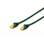 DIGITUS patchkabel koperader - CAT6a - S/FTP - kabelbescherming - 10 m - groen