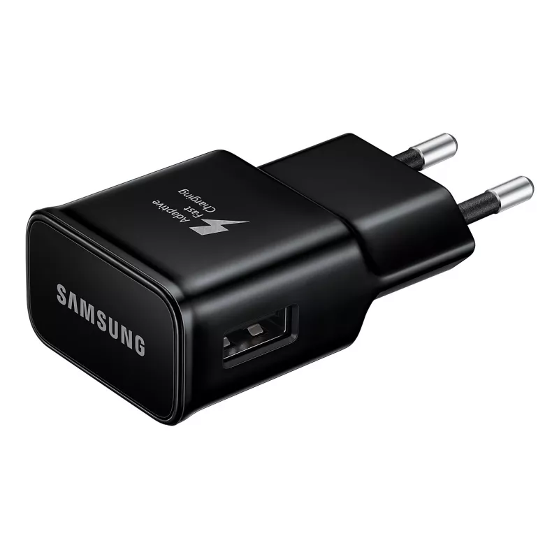 Samsung EP-TA20 universele zwarte AC-snellader binnen, buiten
