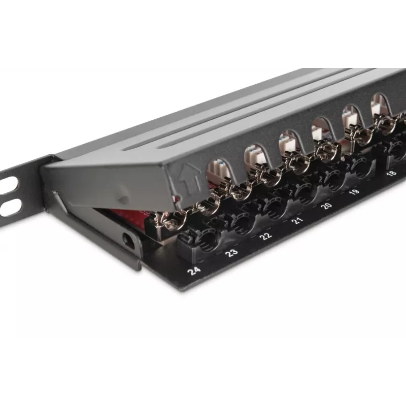 DIGITUS Patchpanel CAT6a afgeschermd 24-poorts 0,5HE (dn91624sslea)