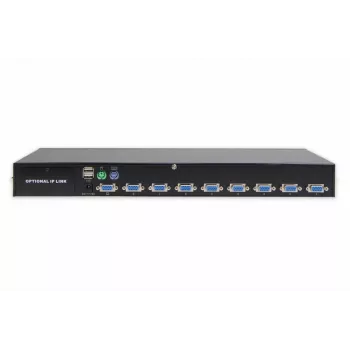 DIGITUS USB-PS/2 Combo-KVM Switch 8-poorts IP moduleslot