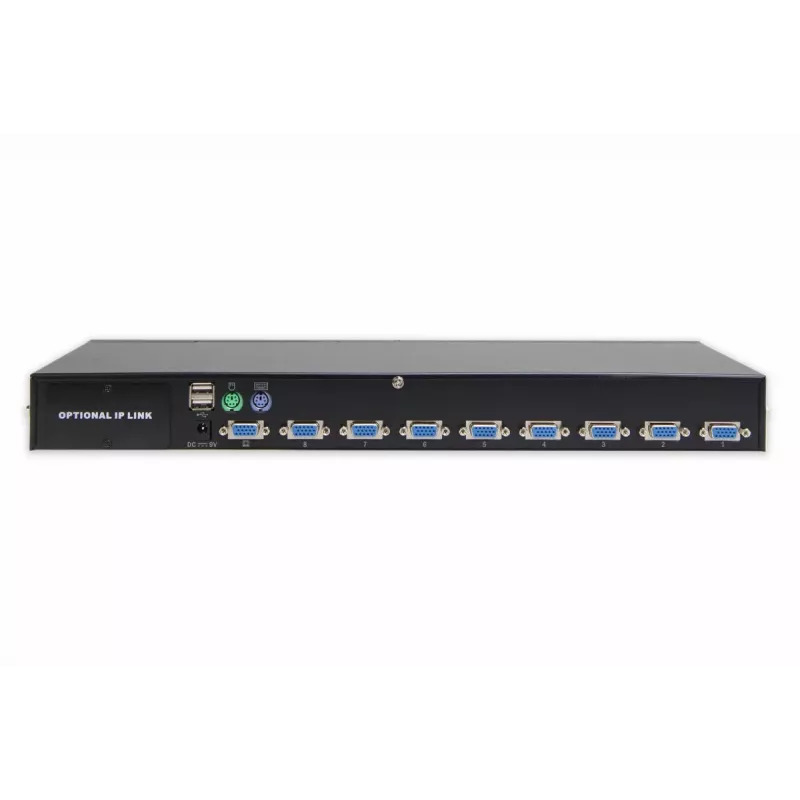 DIGITUS USB-PS/2 Combo-KVM Switch 8-poorts IP moduleslot
