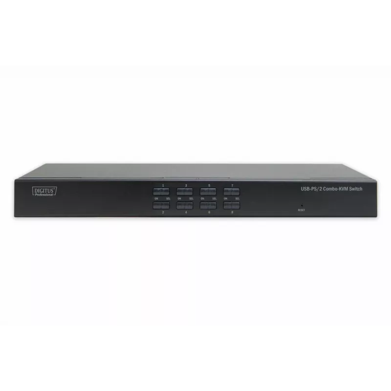 DIGITUS USB-PS/2 Combo-KVM Switch 8-poorts IP moduleslot