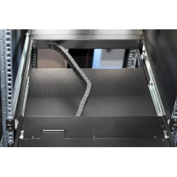 DIGITUS gemodulariseerde 43,2 cm (17 inch) TFT-console met 1-poorts KVM, RAL 9005 zwart Qwertzu Duits
