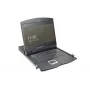 DIGITUS modulaire 48,3 cm (19 inch) TFT-console met 1-poorts KVM, RAL 9005 zwart - Qwertzu Duits