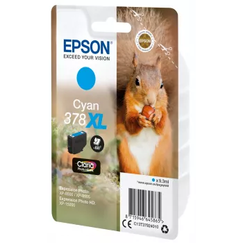 Epson Squirrel losse verpakking cyaan 378XL Claria Photo HD inkt