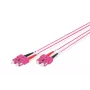 DIGITUS glasvezel-patchkabel, SC naar SC multimode OM4 - 50/125 µ, duplex, kleur RAL4003 lengte 1 m