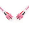 DIGITUS glasvezel-patchkabel, SC naar SC multimode OM4 - 50/125 µ, duplex, kleur RAL4003 lengte 3 m