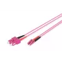DIGITUS glasvezel-patchkabel, LC naar SC multimode OM4 - 50/125 µ, duplex, kleur RAL4003 lengte 1 m