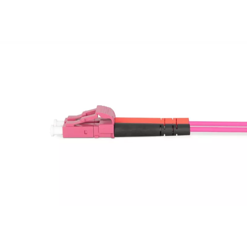 DIGITUS glasvezel-patchkabel, LC naar SC multimode OM4 - 50/125 µ, duplex, kleur RAL4003 lengte 1 m