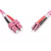 DIGITUS glasvezel-patchkabel, LC naar SC multimode OM4 - 50/125 µ, duplex, kleur RAL4003, lengte 3 m
