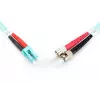 DIGITUS glasvezel-patchkabel, LC naar ST multimode 50/125 µm, duplex lengte 2 m klasse OM3