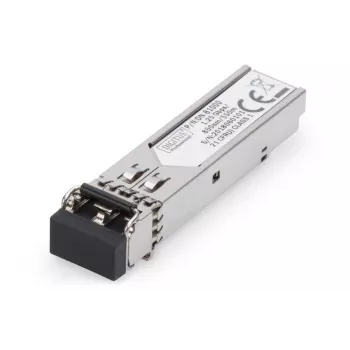 DIGITUS 1,25 Gbit/s SFP-module, Tot 550 m Multimode, LC-duplexstekker 1000Base-SX, 850 nm