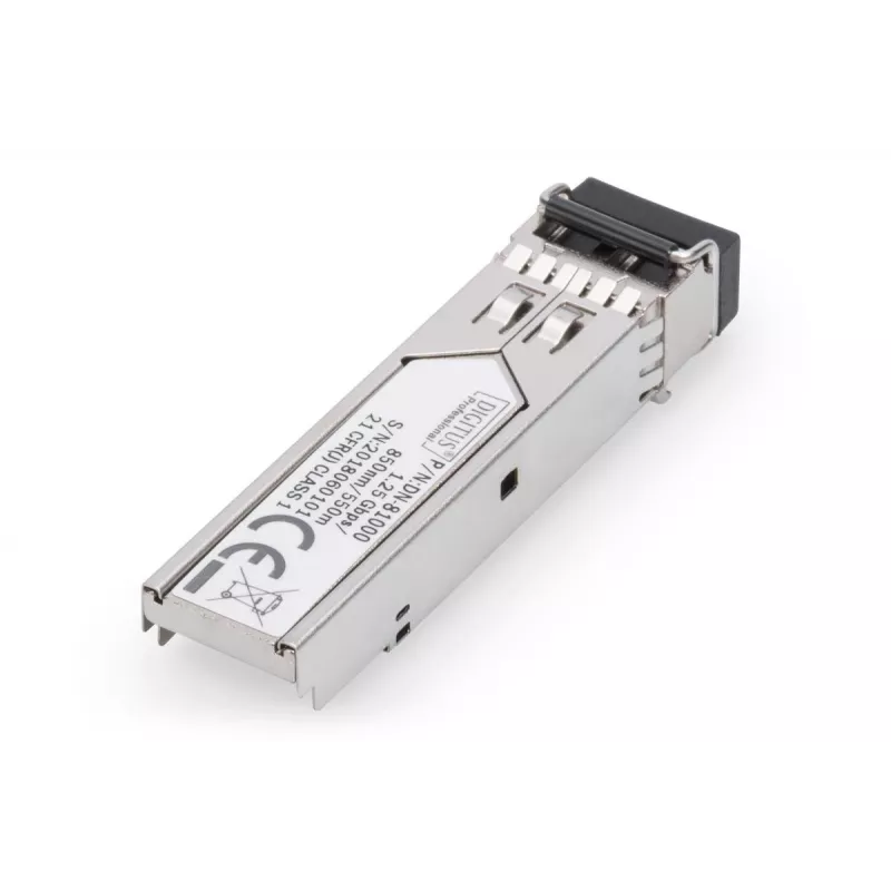 DIGITUS 1,25 Gbit/s SFP-module, Tot 550 m Multimode, LC-duplexstekker 1000Base-SX, 850 nm