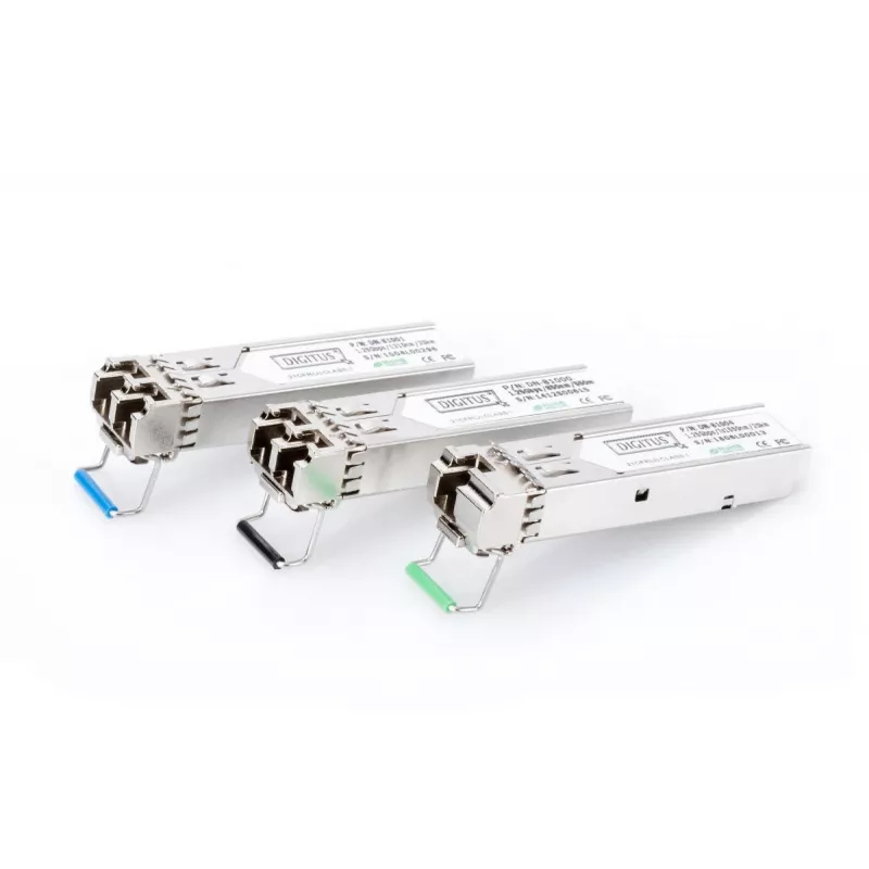 DIGITUS 1,25 Gbit/s SFP-module, Tot 550 m Multimode, LC-duplexstekker 1000Base-SX, 850 nm