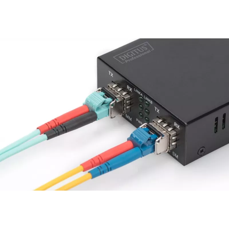 DIGITUS 1,25 Gbit/s SFP-module, Tot 550 m Multimode, LC-duplexstekker 1000Base-SX, 850 nm