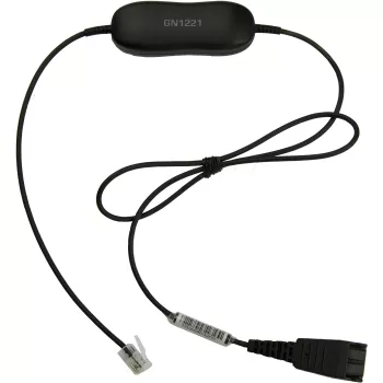 Jabra GN1221 sound limiter QD naar RJ9, kabel, zwart