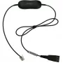 Jabra GN1221 sound limiter QD naar RJ9, kabel, zwart