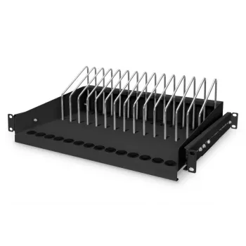 DIGITUS uitschuifbaar schap voor tablets, laptops, smartphones 175x483x340 mm, zwart