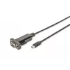 DIGITUS USB Type-C 2.0 naar serieel converter, DSUB 9M 1m kabel