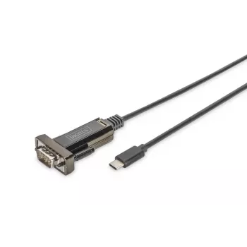 DIGITUS USB Type-C 2.0 naar serieel converter, DSUB 9M 1m kabel