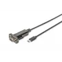 DIGITUS USB Type-C 2.0 naar serieel converter, DSUB 9M 1m kabel