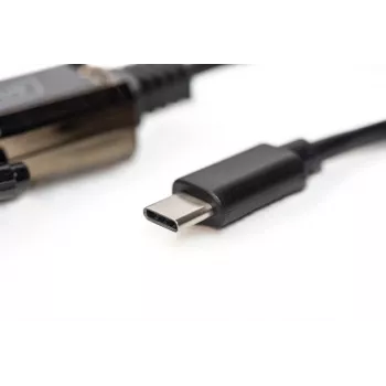 DIGITUS USB Type-C 2.0 naar serieel converter, DSUB 9M 1m kabel