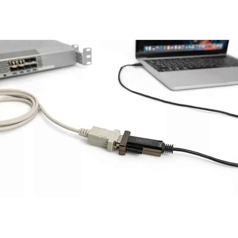 DIGITUS USB Type-C 2.0 naar serieel converter, DSUB 9M 1m kabel