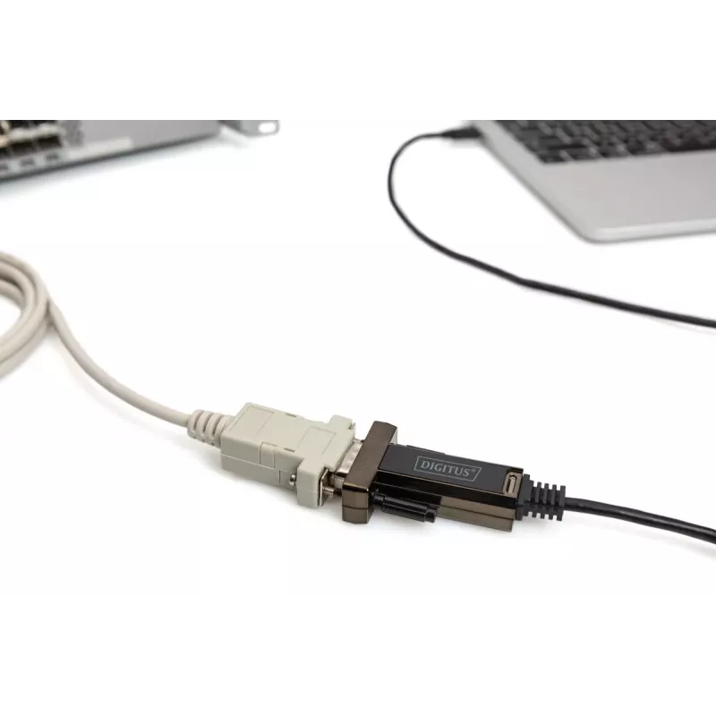 DIGITUS USB Type-C 2.0 naar serieel converter, DSUB 9M 1m kabel