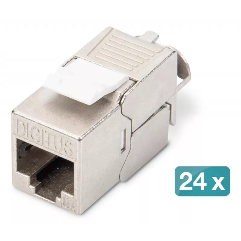 DIGITUS DN-93615 CAT 6A afgeschermde Keystone-module, montage zonder gereedschap