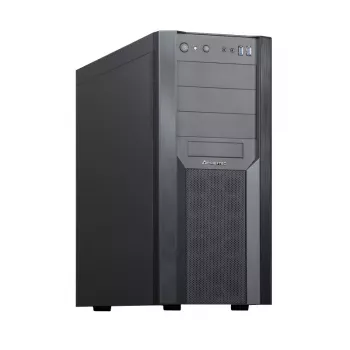 PC-behuizing CHIEFTEC CW-01B-OP tower zwart — SPCC, 7×3,5-inch bays, 7×2,5-inch bays, 3×5,25-inch bays, tot 410 mm GPU