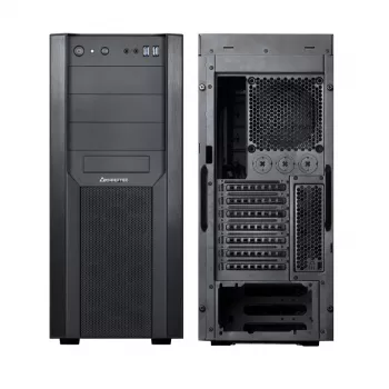 PC-behuizing CHIEFTEC CW-01B-OP tower zwart — SPCC, 7×3,5-inch bays, 7×2,5-inch bays, 3×5,25-inch bays, tot 410 mm GPU