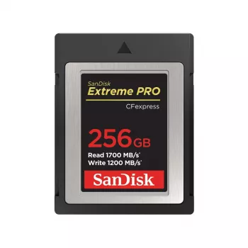 WESTERN DIGITAL SanDisk CF Express Extreme Pro 256 GB, 1700 MB/s lezen, 1200 MB/s schrijven