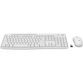 LOGITECH MK295 Silent Wireless Combo off-white QWERTZ Duits