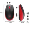 Muis Logitech M190 draadloos USB rood