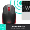 Muis Logitech M190 draadloos USB rood