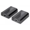 DIGITUS 4K HDMI-extenderset, HDMI 2.0 30/60 m via netwerkkabel (CAT6, 6a, 7), UHD 4K2K/60 Hz