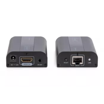 DIGITUS 4K HDMI-extenderset, HDMI 2.0 30/60 m via netwerkkabel (CAT6, 6a, 7), UHD 4K2K/60 Hz