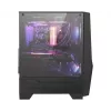 MSI MAG FORGE 100R Mid Tower gaming-pc-behuizing, ATX/mATX/Mini-ITX, gehard glas, 2 x 120 mm ARGB-ventilatoren, zwart