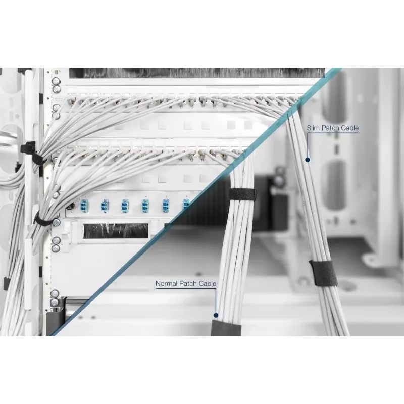 Netwerkkabel Digitus CAT 6A U/FTP slank patchkabel RJ-45 Cat6a 1m grijs