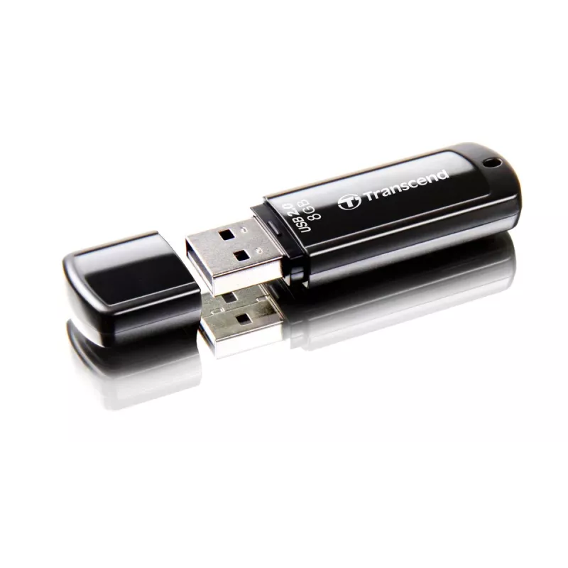 TRANSCEND Jetflash 350 - 8 GB USB-stick - USB 2.0 - Zwart