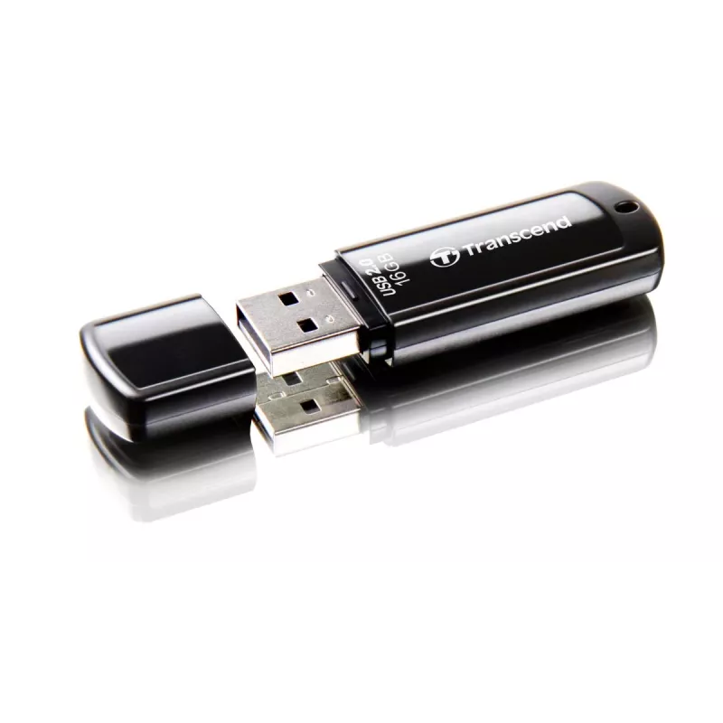 TRANSCEND Jetflash 350 - 16GB USB-stick - USB 2.0 - Zwart