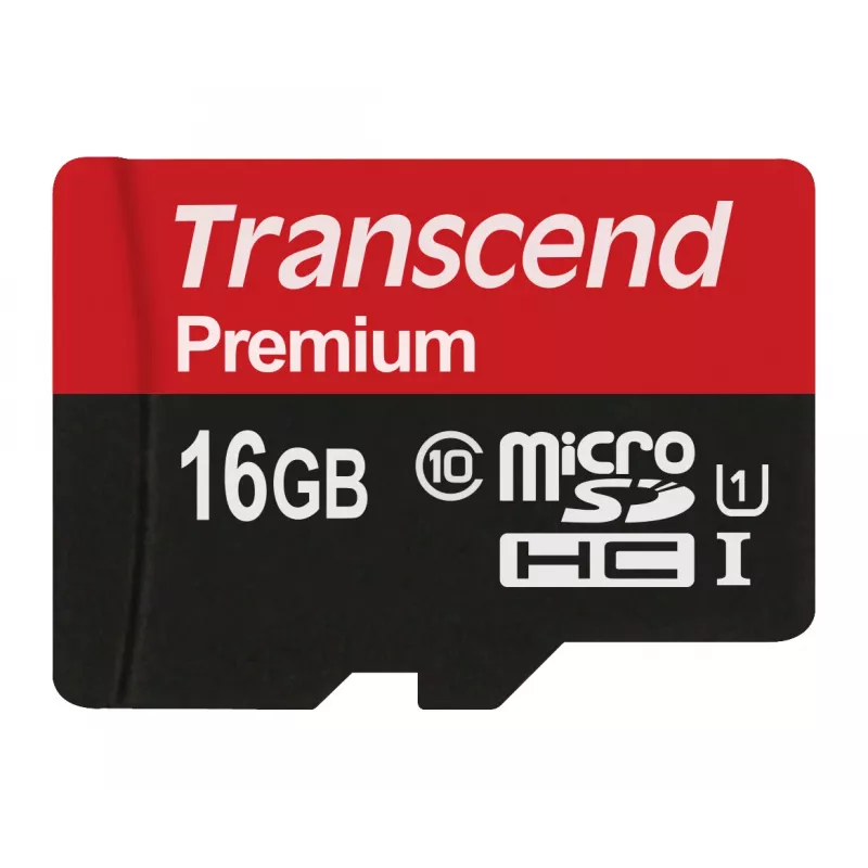 Flashgeheugen Transcend 16GB MicroSDHC Klasse 10 UHS-I TS16GUSDCU1