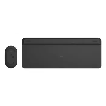 LOGITECH slanke draadloze toetsenbord-muiscombo Mk470 - Graphite - Duits Qwertz